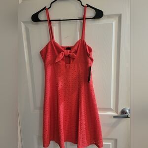 NWT City Studio Red Eyelet Dress Size M